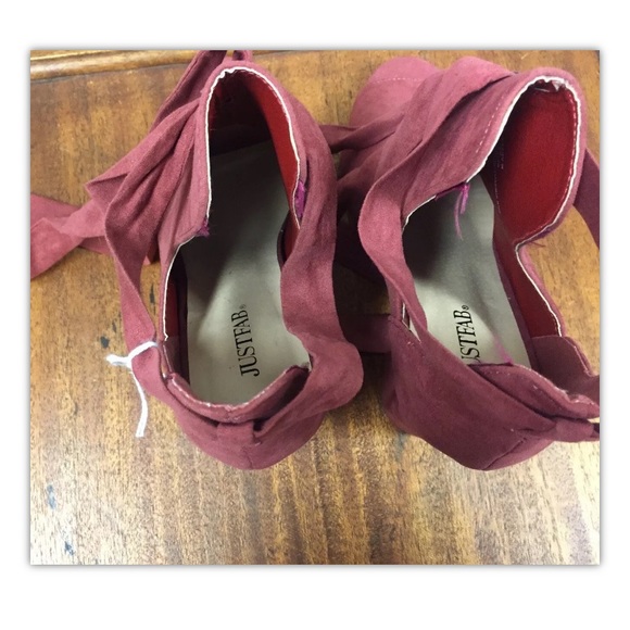 JustFab, Women, heels 4.5”, pink,fabric, size7.5.: - Picture 5 of 11